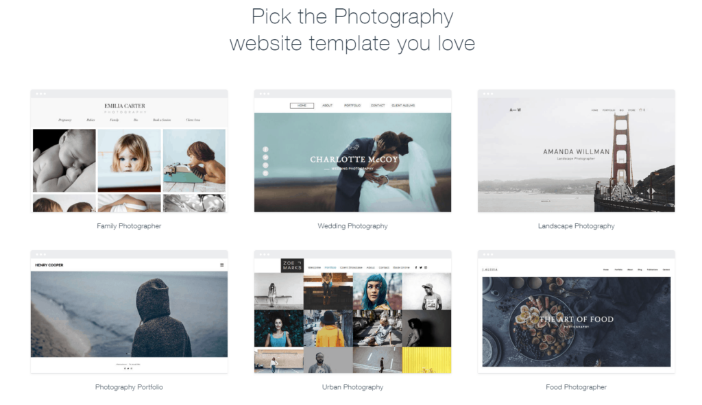 6 best really free website builders for photography websites image2